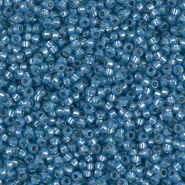 11/0 Miyuki Duracoat Silver Lined Powder Blue 24-gram tube