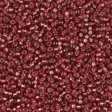 11/0 Miyuki Duracoat Dyed Silver Lined Deep Pink 23-gram tube