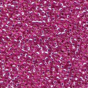 11/0 Miyuki Duracoat Dyed Silver Lined Orchid 23-gram tube