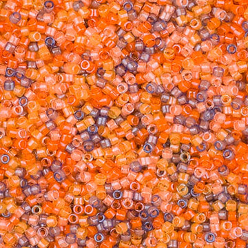 Delica 11/0 Luminous Mix 2 Tiger Lily
