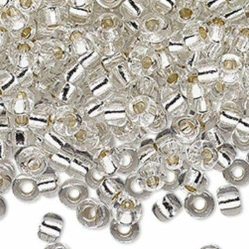 6/0 Miyuki Silver Lined Crystal 20-gram tube