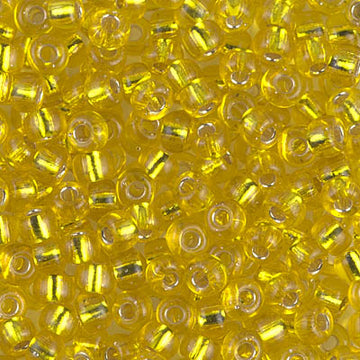 6/0 Miyuki Silver Lined Yellow 20-gram tube