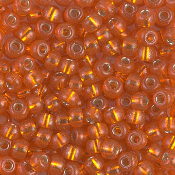 6/0 Miyuki Silver Lined Orange 20-gram tube