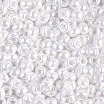 6/0 Miyuki White Ceylon 20-gram tube