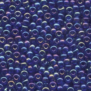 6/0 Miyuki Transparent Cobalt AB 20-gram tube