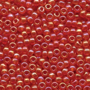 6/0 Miyuki Transparent Orange AB 20-gram tube