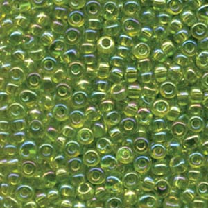 6/0 Miyuki Transparent Chartreuse AB 20-gram tube