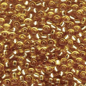 6/0 Miyuki Silver Lined Light Gold 20-gram tube