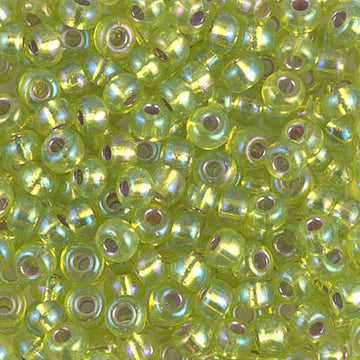 6/0 Miyuki Silver Lined Chartreuse AB 20-gram tube