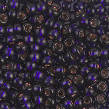 6/0 Miyuki Dyed Silver Lined Dark Purple 20-gram tube