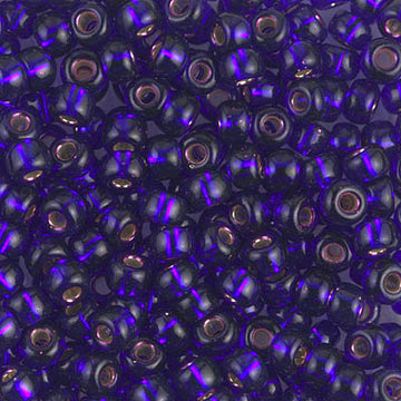 6/0 Miyuki Silver Lined Violet 20-gram tube