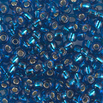 6/0 Miyuki Silver Lined Capri Blue 20-gram tube