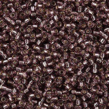 8/0 Miyuki Silver Lined Smoky Amethyst 22-gram tube