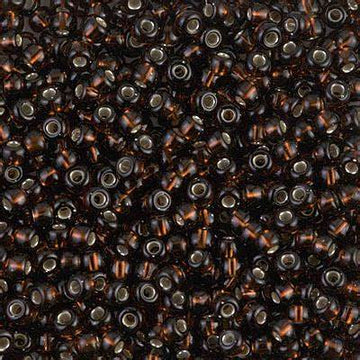 8/0 Miyuki Silver Lined Root Beer 22-gram tube