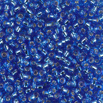 8/0 Miyuki Silver Lined Sapphire 22-gram tube