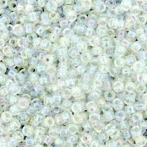 8/0 Miyuki Crystal AB 22-gram tube