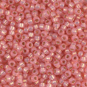 8/0 Miyuki Dyed S/L Salmon Alabaster 22-gram tube