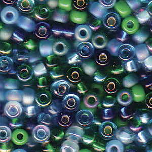 8/0 Miyuki Lagoon Mix 22-gram tube