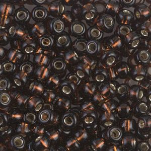 6/0 Miyuki Silver Lined Root Beer 20-gram tube
