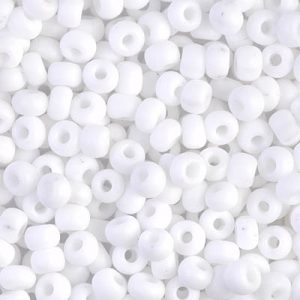 6/0 Miyuki Matte White 20-gram tube