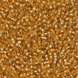 11/0 Miyuki Silver Lined Dark Gold 24-gram tube