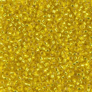 11/0 Miyuki Silver Lined Yellow 24-gram tube