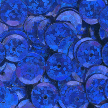 10mm Slightly Cupped Hologram Cobalt Blue 50 Grams