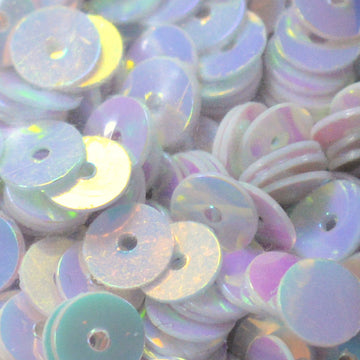 5mm Flat Crystal Opaque White 50 Grams