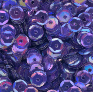 5mm Slightly Cupped Iridescent Dark Purple 50 Grams