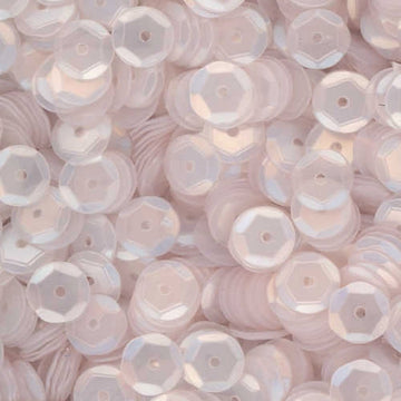 8mm Slightly Cupped Satin White 50 Grams