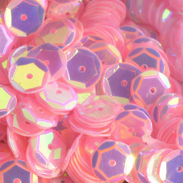 8mm Slightly Cupped Crystal Opaque Cotton Candy 50 Grams