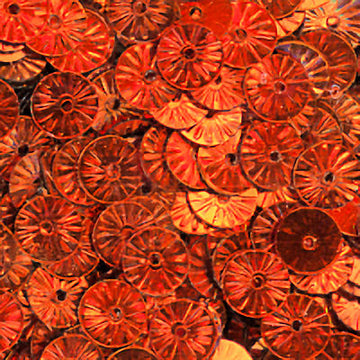 Metallic 6mm Flat Embossed Orange