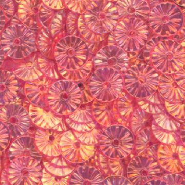 6mm Flat Embossed Crystal Iris Primrose