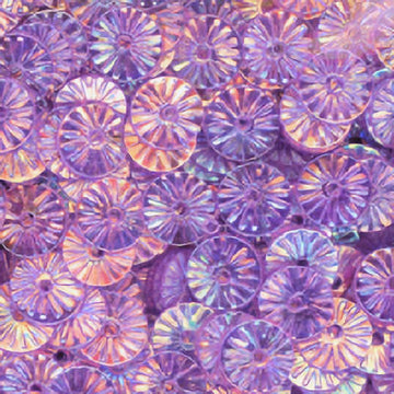 6mm Flat Embossed Crystal Iris Wild Orchid