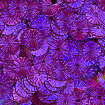 Metallic 6mm Flat Embossed Grape