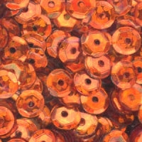 4mm Slightly Cupped Hologram Orange