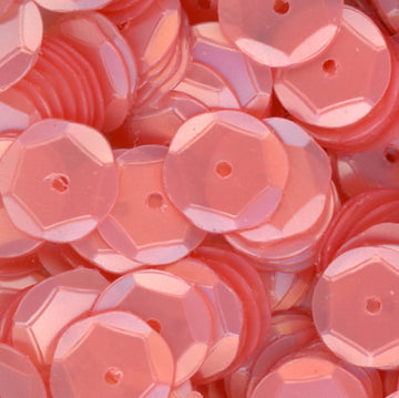 8mm Slightly Cupped Satin Blush
