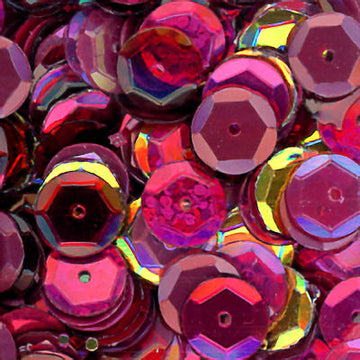 8mm Slightly Cupped Wine & Roses Sequin blend 100 grams
