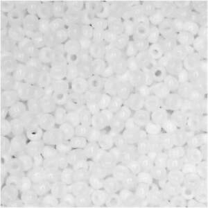 11/0 Miyuki Opaque White 23-gram tube