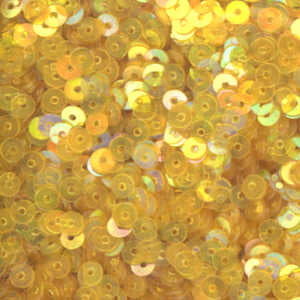 4mm Flat Iridescent Golden Yellow 50 Grams