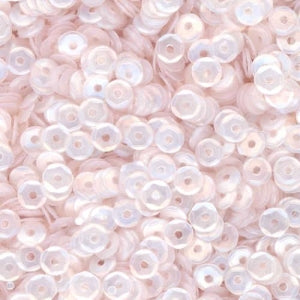 4mm Slightly Cupped Satin White 50 Grams