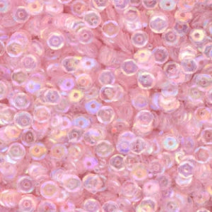 4mm Slightly Cupped Iridescent Pale Pink 50 Grams
