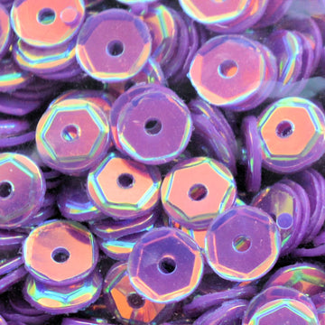 4mm Slightly Cupped Crystal Opaque Plum Dandy 50 Grams