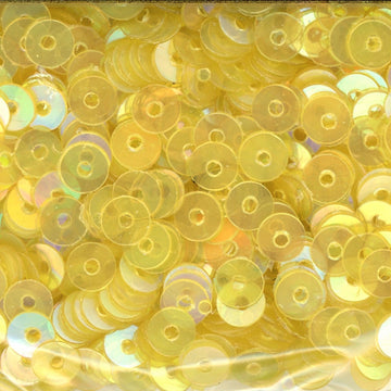4mm Flat Iridescent Lemon Yellow 50 Grams