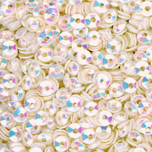 3mm Fully Cupped Crystal Opaque Creme Puff 50 grams