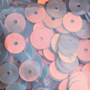 6mm Flat Opalescent White Opal 50 grams