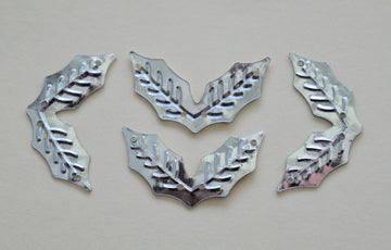 Two-Leaf Holly Metallic Silver