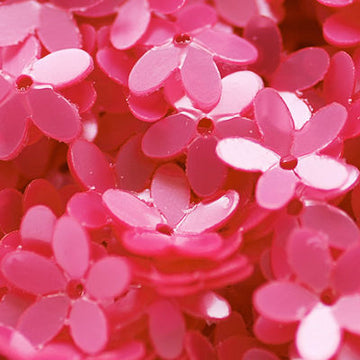 10mm Fully Cupped Flower Satin Pink 50 Grams