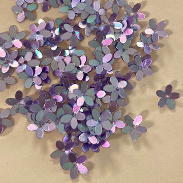 10mm Cupped Flower Crystal Metallic Wisteria 50 Grams