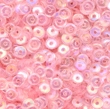 3mm SLIGHTLY Cupped Iridescent Medium Pink 50 Grams